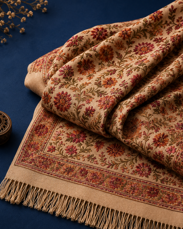 Premium Pashmina Full Embroidered Shawls