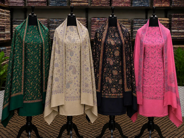 Pashmina Handmade Needle Work 3Pc Suits