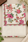 Off-White Pashmina Full Gulabkar Embroidered Stole