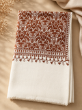 Pashmina Embroidered Shawl | Kashmiri Aar Work | Elegant Matka Design
