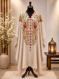 Light Skin Pashmina Kashmiri Embroidered Cape Shawl image 0