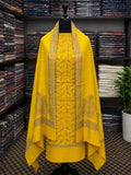 Kashmiri Pashmina Handmade Kacha Tanka Needle Work 3Pc Suit image 0
