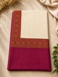 Light Skin Kani Border Pashmina Shawl | Premium Quality | Perfect Gift for Loved Ones