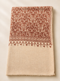 Pashmina Embroidered Shawl | Kashmiri Aar Work | Elegant Matka Design