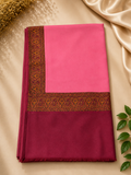 Pink Kani Border Pashmina Shawl | Premium Quality | Perfect Gift for Loved Ones