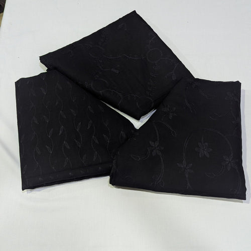 Black Pure Lawn Embroidered Dupattas
