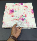 Pure Lawn Printed Chikankari Embroidered Shawl