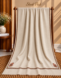 Light Skin 4-Side Kingri Border Embroidered Pashmina Shawl