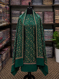 Kashmiri Pashmina Handmade Kacha Tanka Needle Work 3Pc Suit image 0