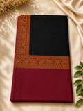 Black Kani Border Pashmina Shawl | Premium Quality | Perfect Gift for Loved Ones