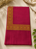 Maroon Kani Border Pashmina Shawl | Premium Quality | Perfect Gift for Loved Ones
