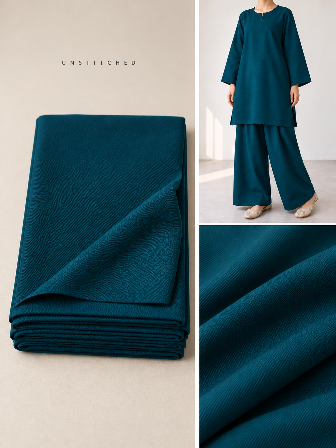Zinc Plain Pashmina Suit