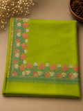 Kashmiri 4-Side Border Embroidered Pashmina Shawls | Prefect Gift