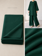 Dark Green Plain Pashmina Suit