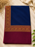 Blue Kani Border Pashmina Shawl | Premium Quality | Perfect Gift for Loved Ones