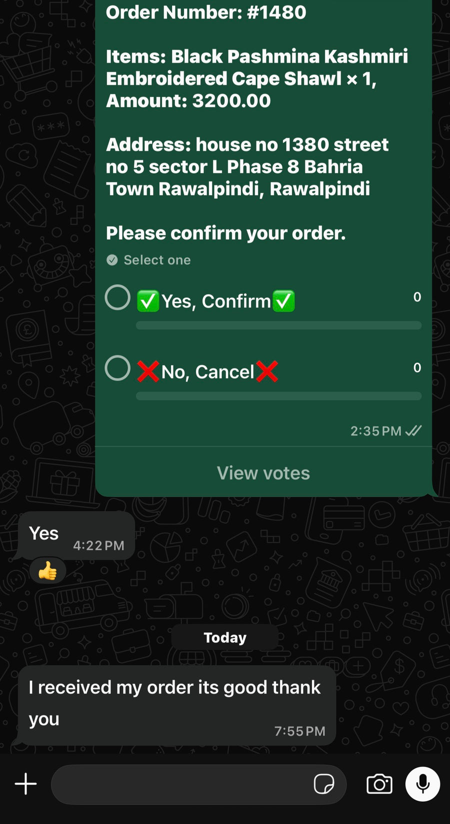 Customer review