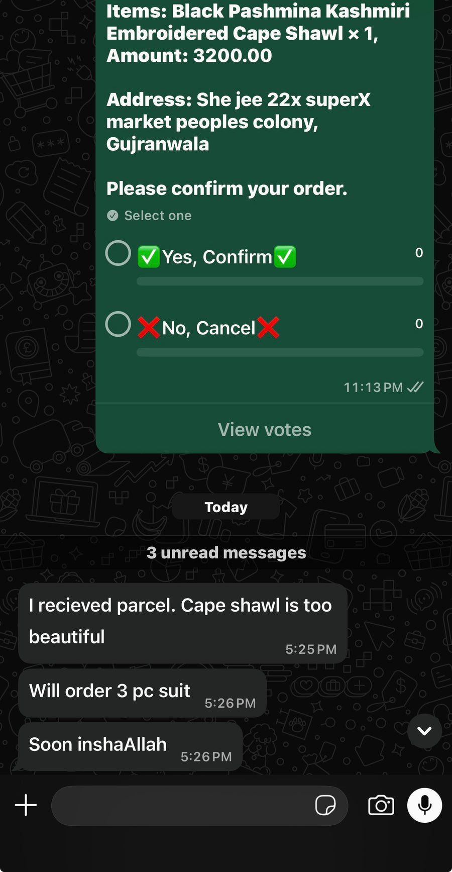 Customer review