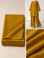 Mustard Plain Pashmina Suit