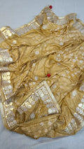 Silk Chunri Handmade Embroidered Dupatta Gota Work