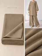 Dark Skin Plain Pashmina Suit