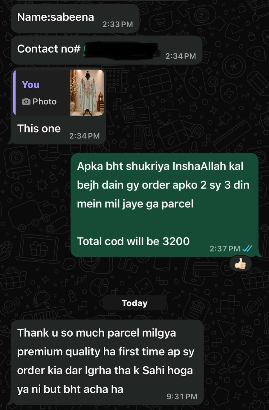Customer review