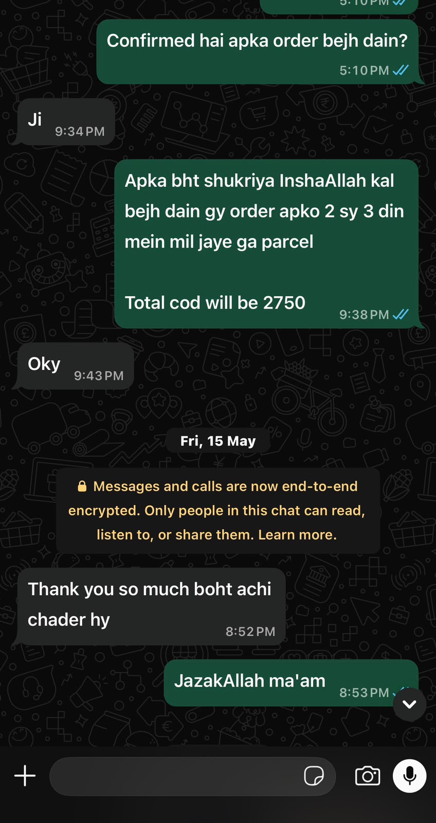 Customer review