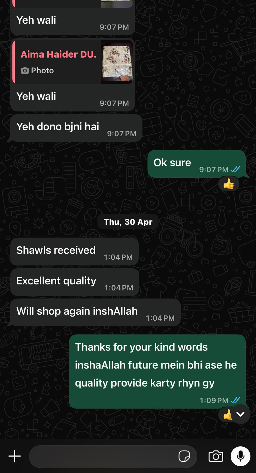 Customer review