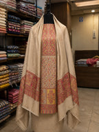 Dark Skin Premium Kashmiri Kani Pashmina 3-Piece Suit
