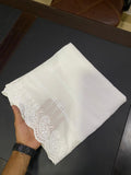 Pure Lawn White Chikankari Embroidered Shawl