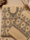 Kashmiri Pashmina Handmade Kacha Tanka Needle Work 3Pc Suit image 0