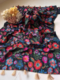 Luxury Khaddar Full Embroidered Shawl | Festive Wear