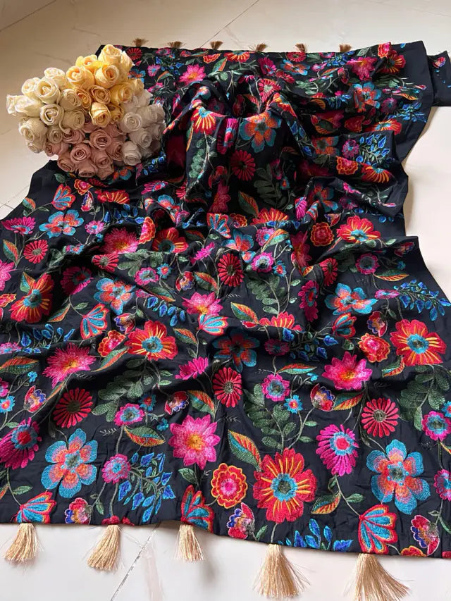 Luxury Khaddar Full Embroidered Shawl | Festive Wear